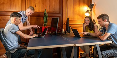 Creative business team working together at office